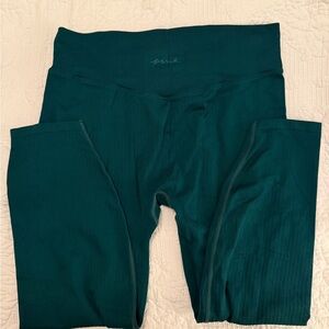 PINK Victoria's Secret Teal Ribbed Leggings